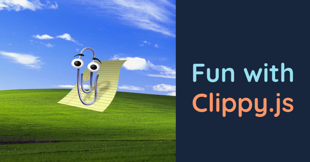 Fun with Clippy.js cover image